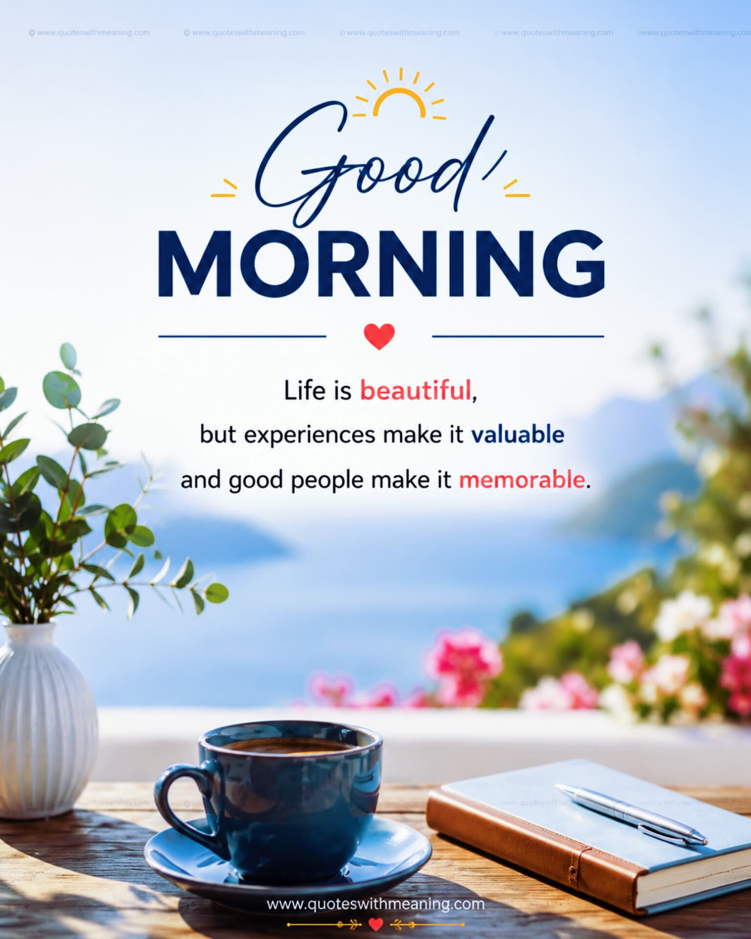 Free Good Morning motivational quote image #46 — download or share